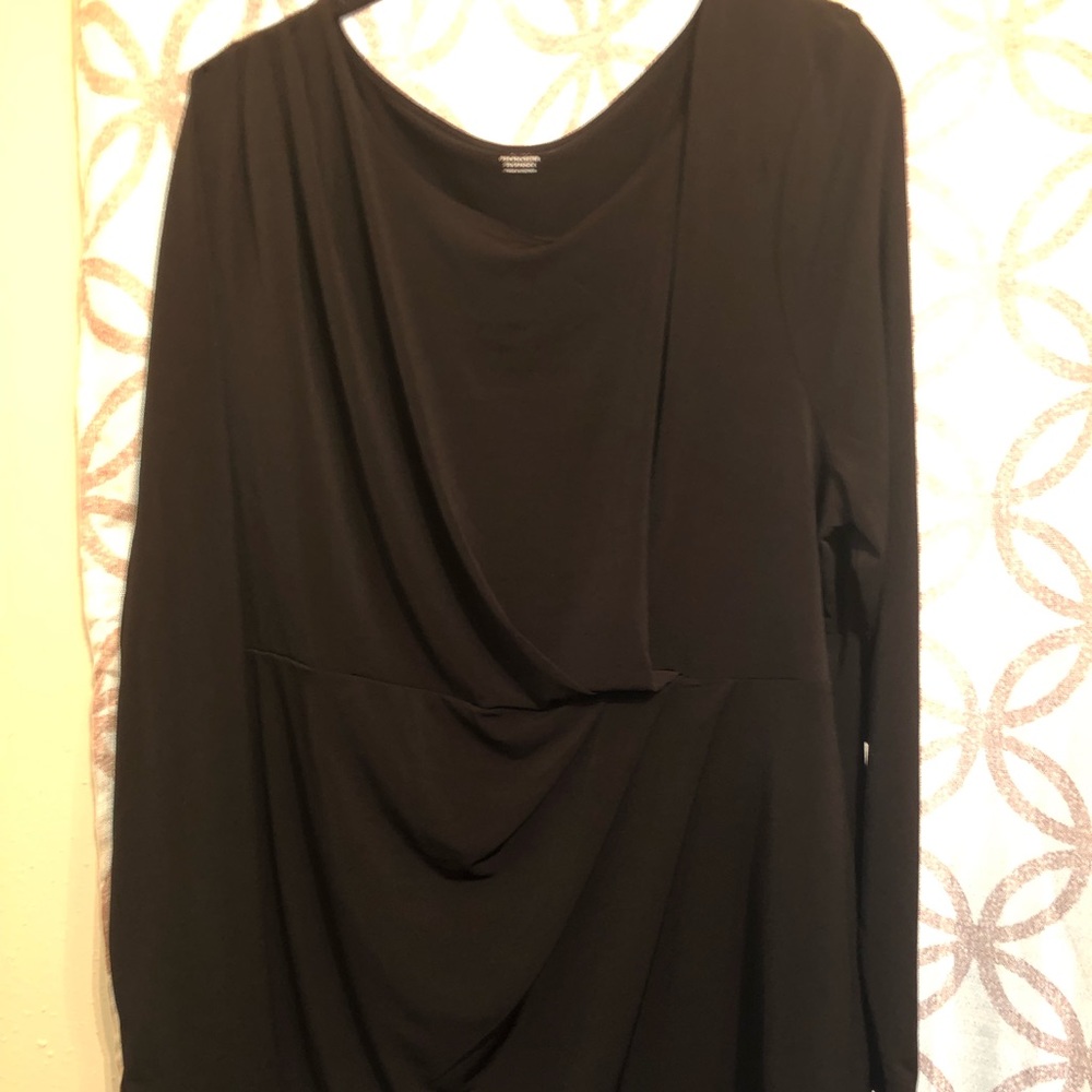 Lane Bryant side rouched knit top